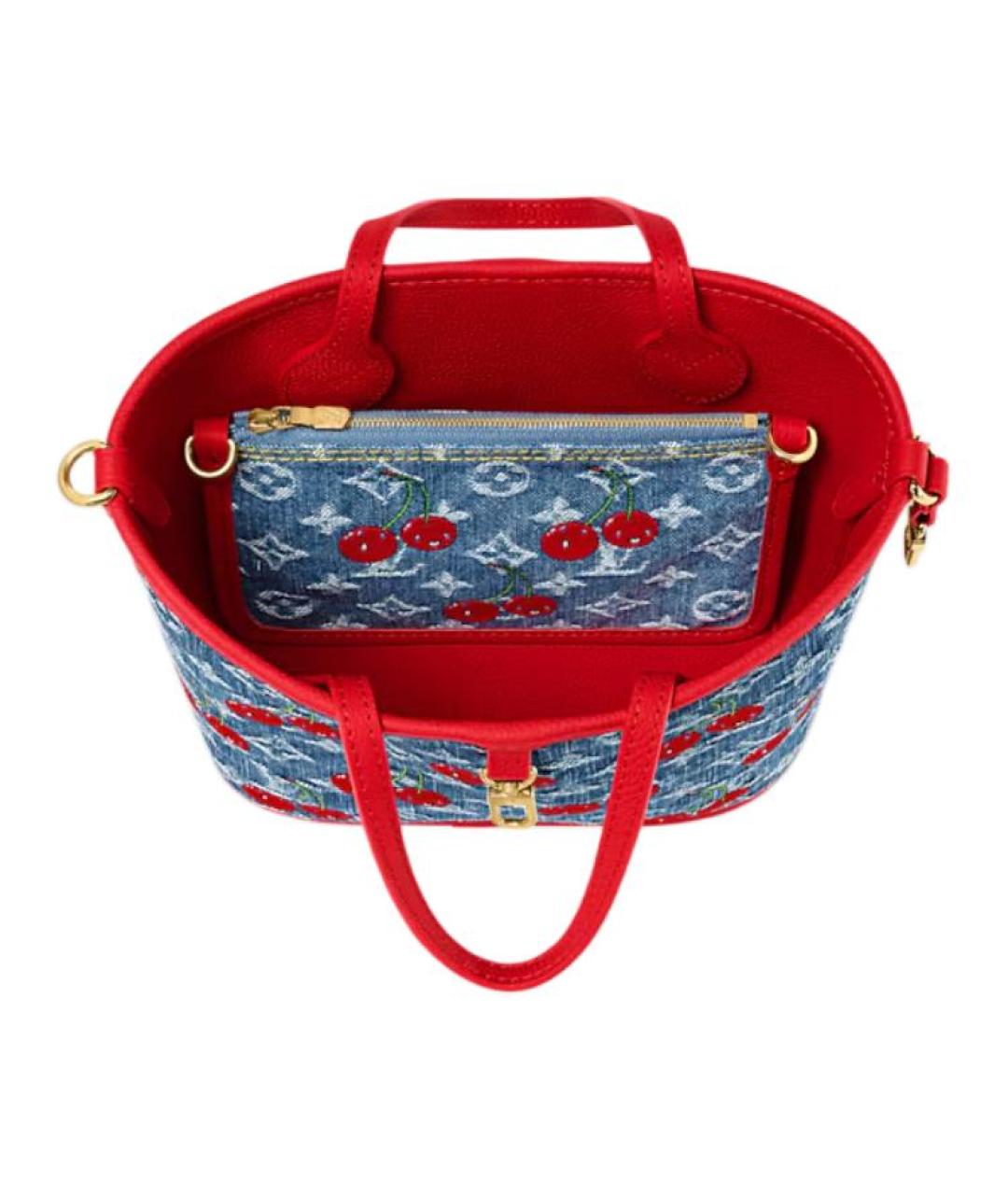 LOUIS VUITTON Синяя сумка с короткими ручками, фото 6