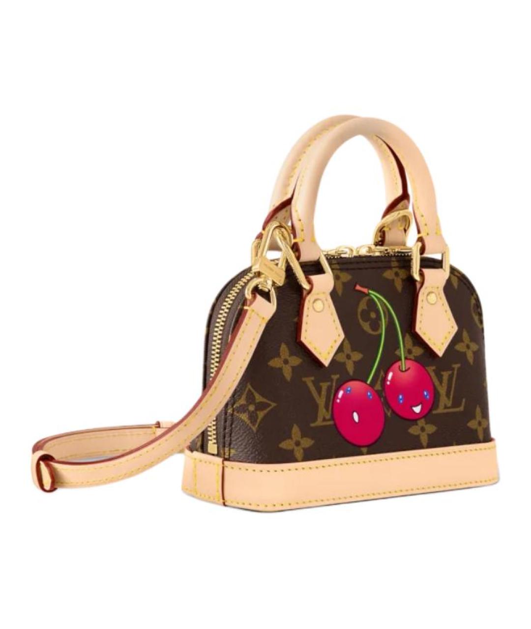 LOUIS VUITTON Коричневая сумка с короткими ручками, фото 2