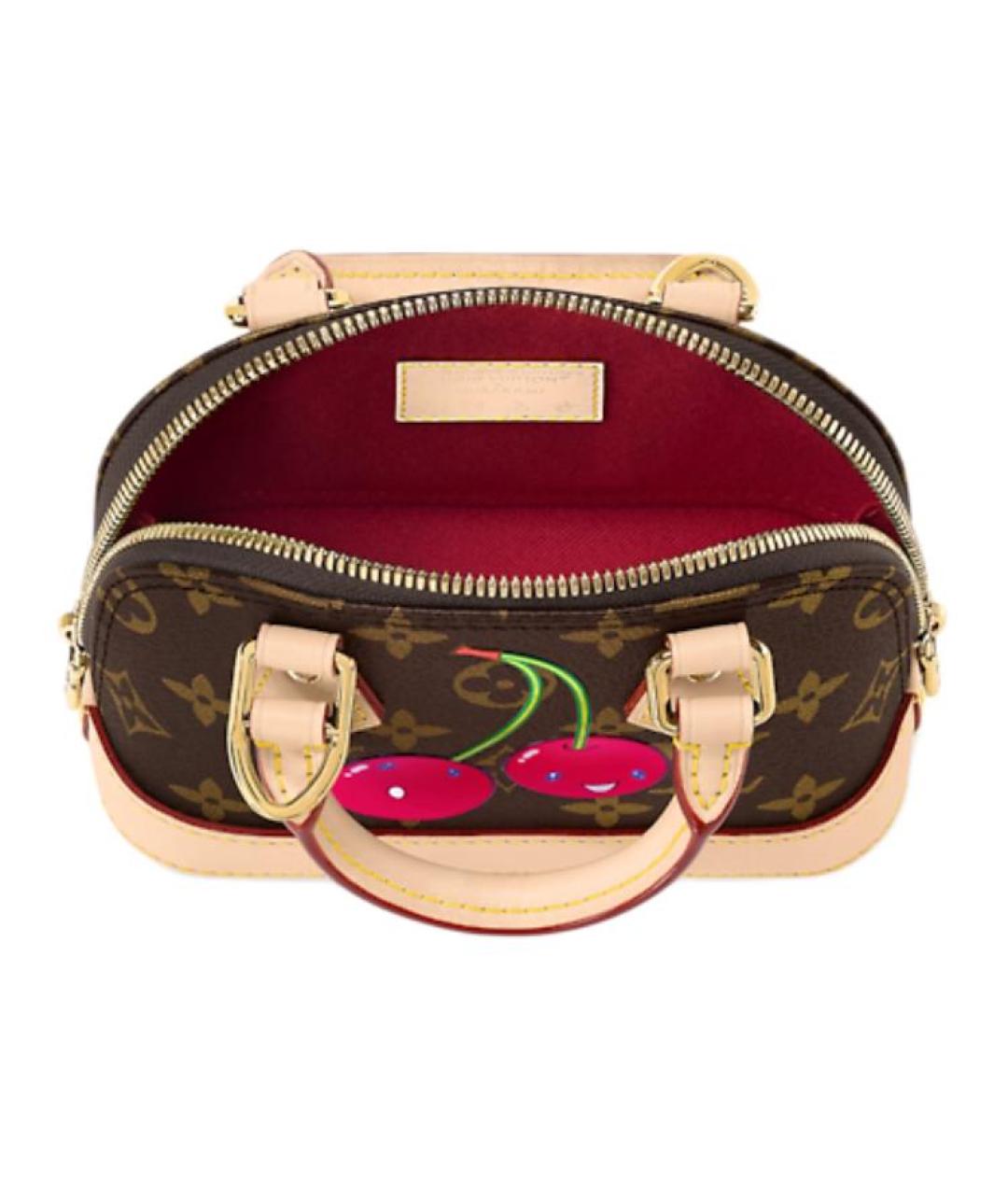 LOUIS VUITTON Коричневая сумка с короткими ручками, фото 3