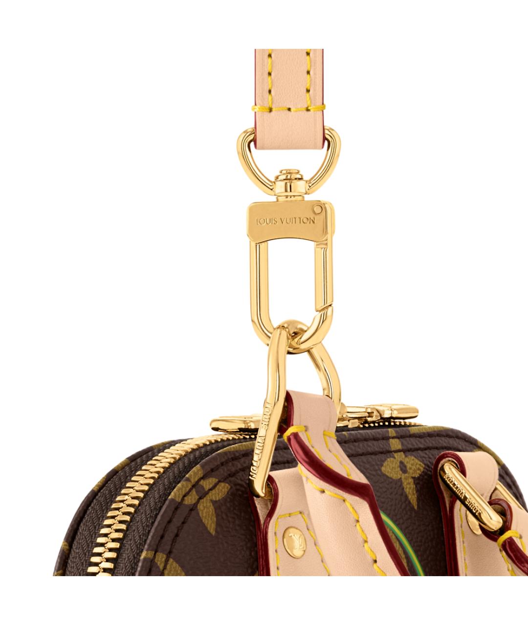 LOUIS VUITTON Коричневая сумка с короткими ручками, фото 5