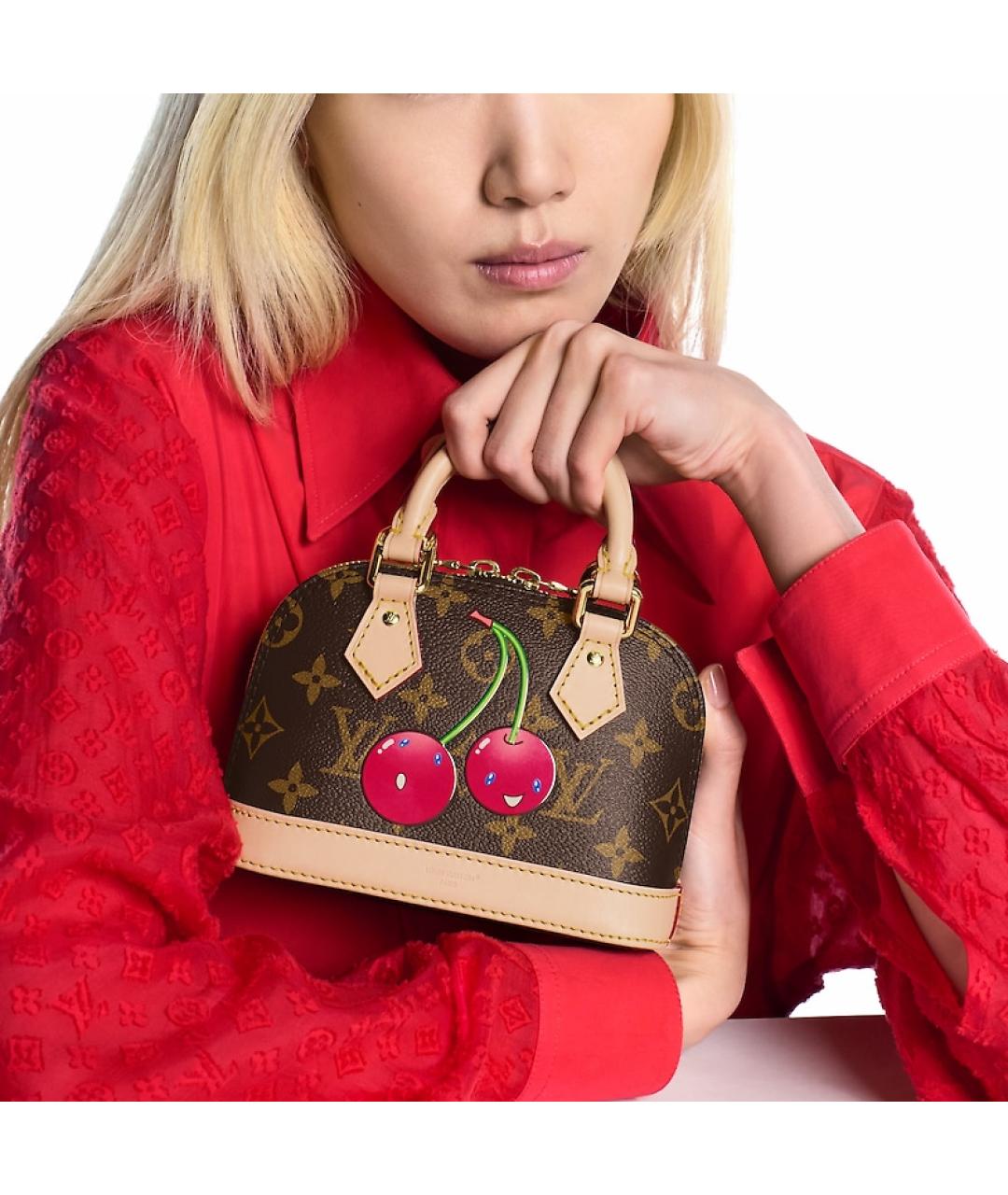LOUIS VUITTON Коричневая сумка с короткими ручками, фото 6