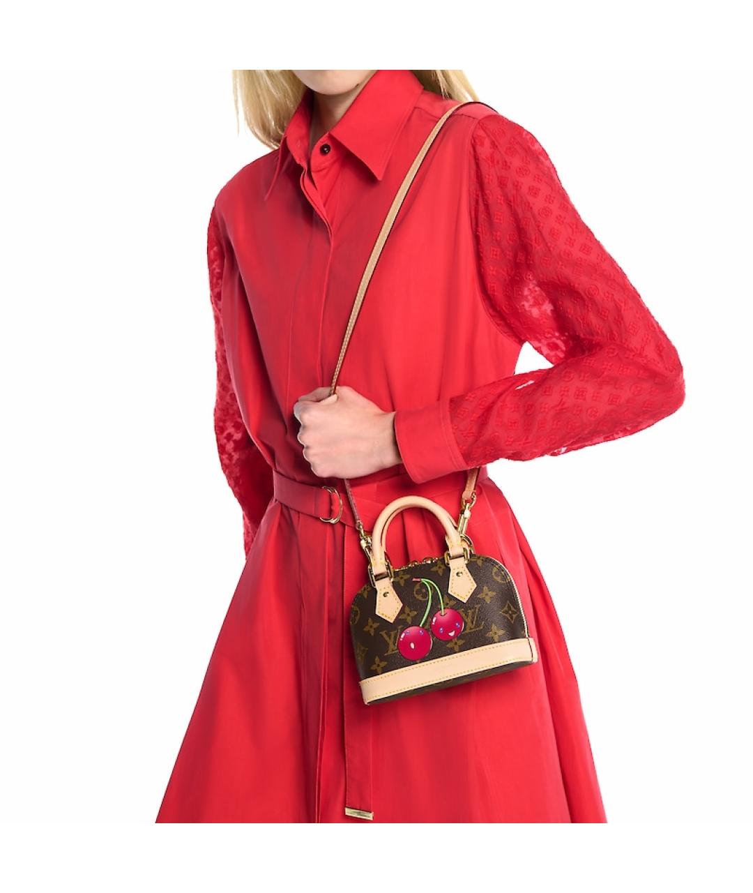 LOUIS VUITTON Коричневая сумка с короткими ручками, фото 7