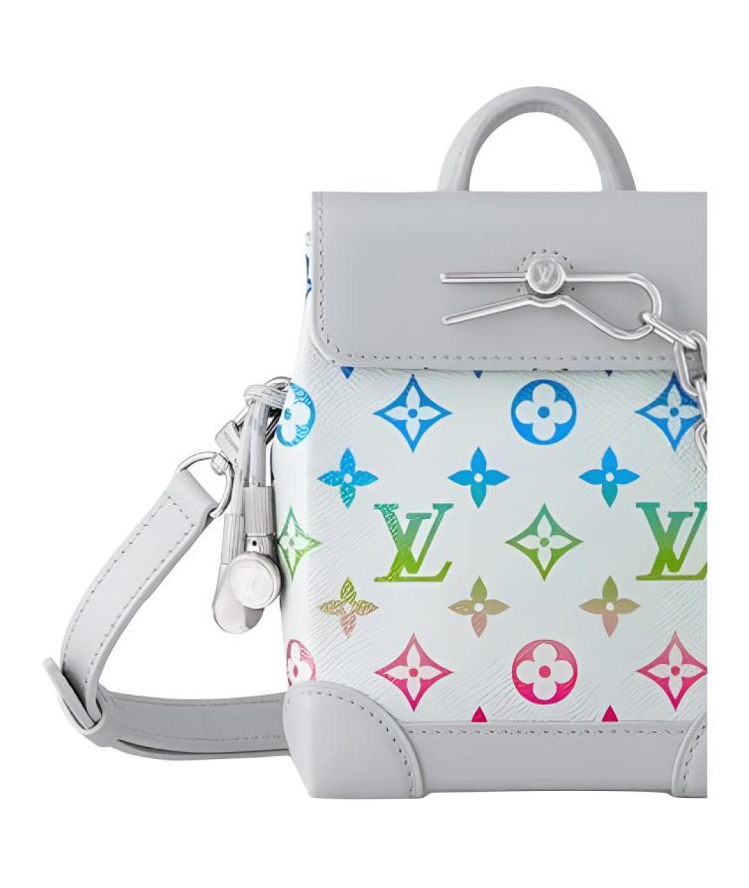 LOUIS VUITTON Серая барсетка, фото 5