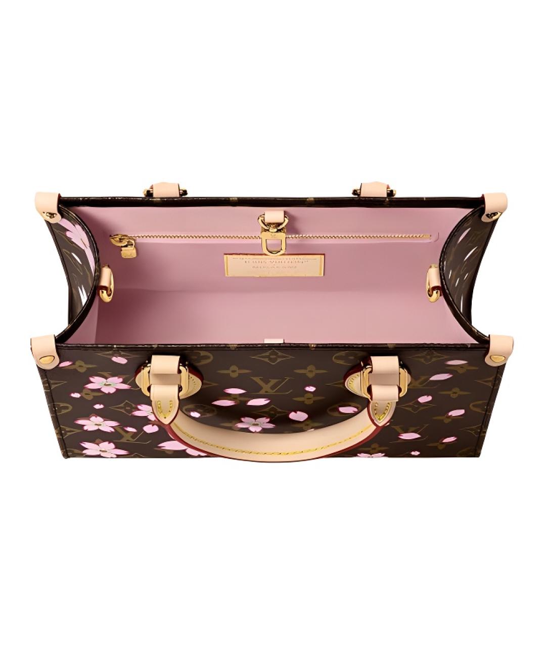 LOUIS VUITTON Коричневая сумка с короткими ручками, фото 4
