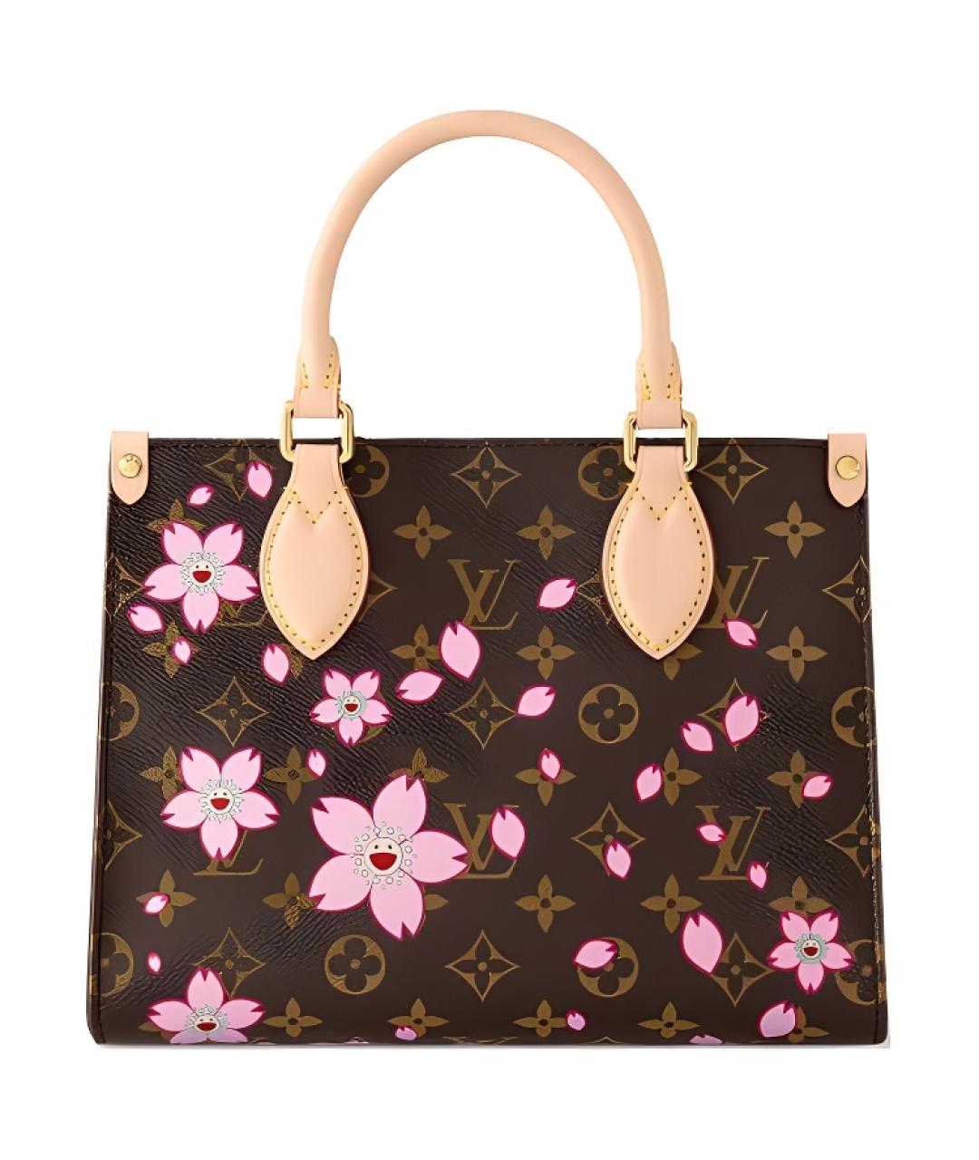LOUIS VUITTON Коричневая сумка с короткими ручками, фото 3