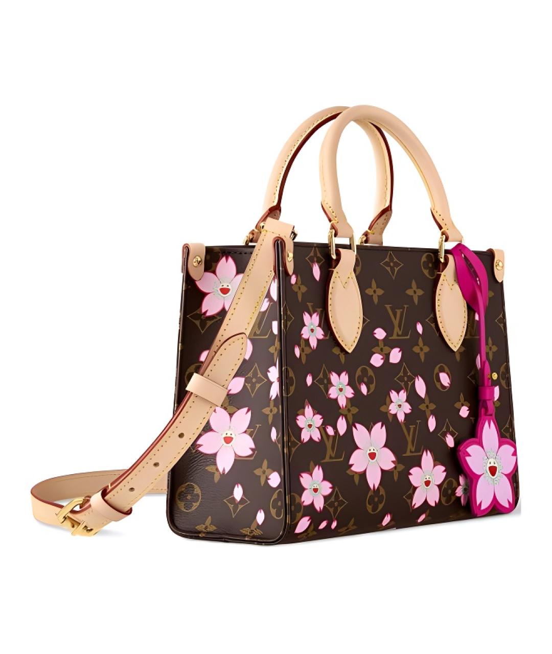 LOUIS VUITTON Коричневая сумка с короткими ручками, фото 2