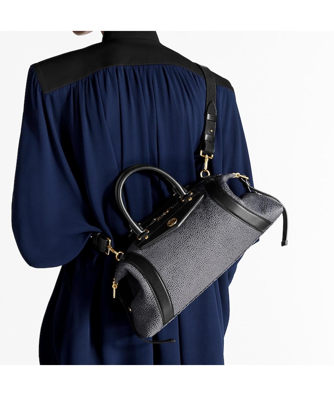 LOUIS VUITTON Черная сумка с короткими ручками, фото 7