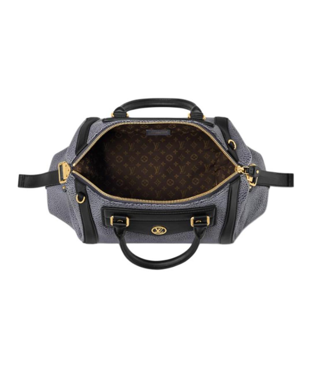 LOUIS VUITTON Черная сумка с короткими ручками, фото 4