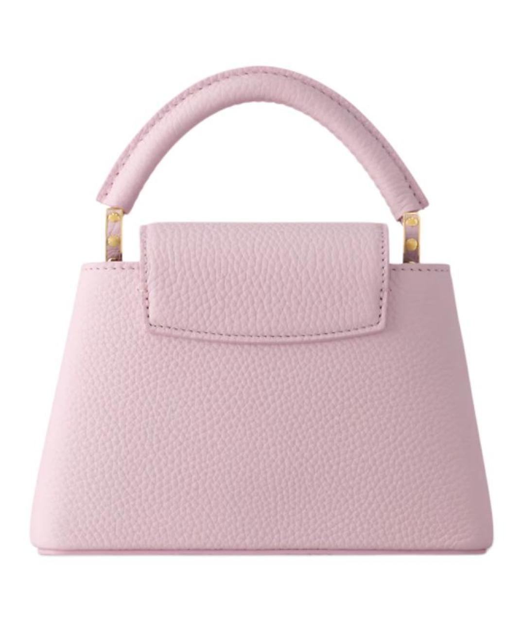 LOUIS VUITTON Розовая кожаная сумка с короткими ручками, фото 3