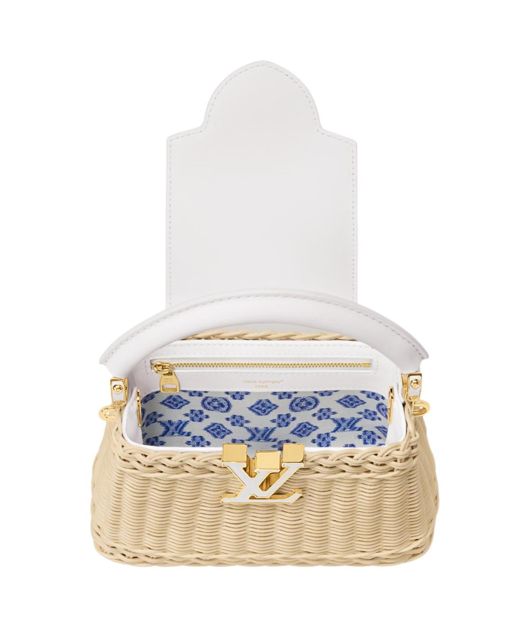 LOUIS VUITTON Бежевая сумка с короткими ручками, фото 4