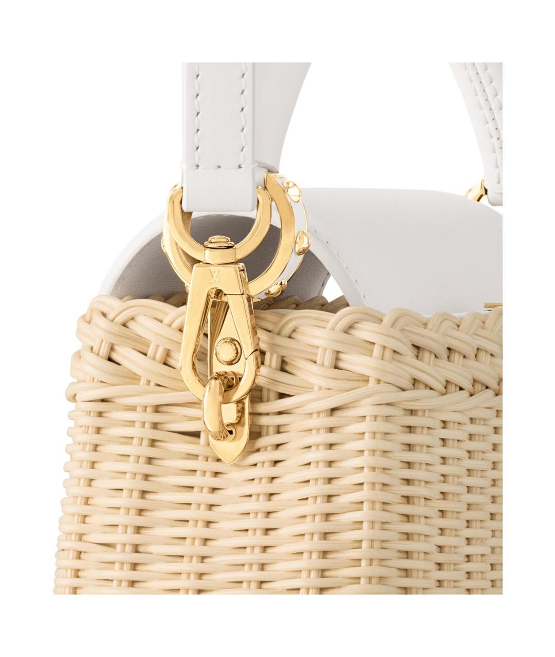 LOUIS VUITTON Бежевая сумка с короткими ручками, фото 5