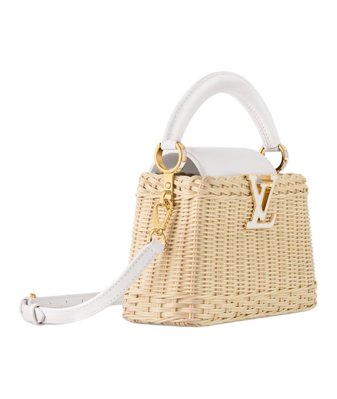 LOUIS VUITTON Бежевая сумка с короткими ручками, фото 2