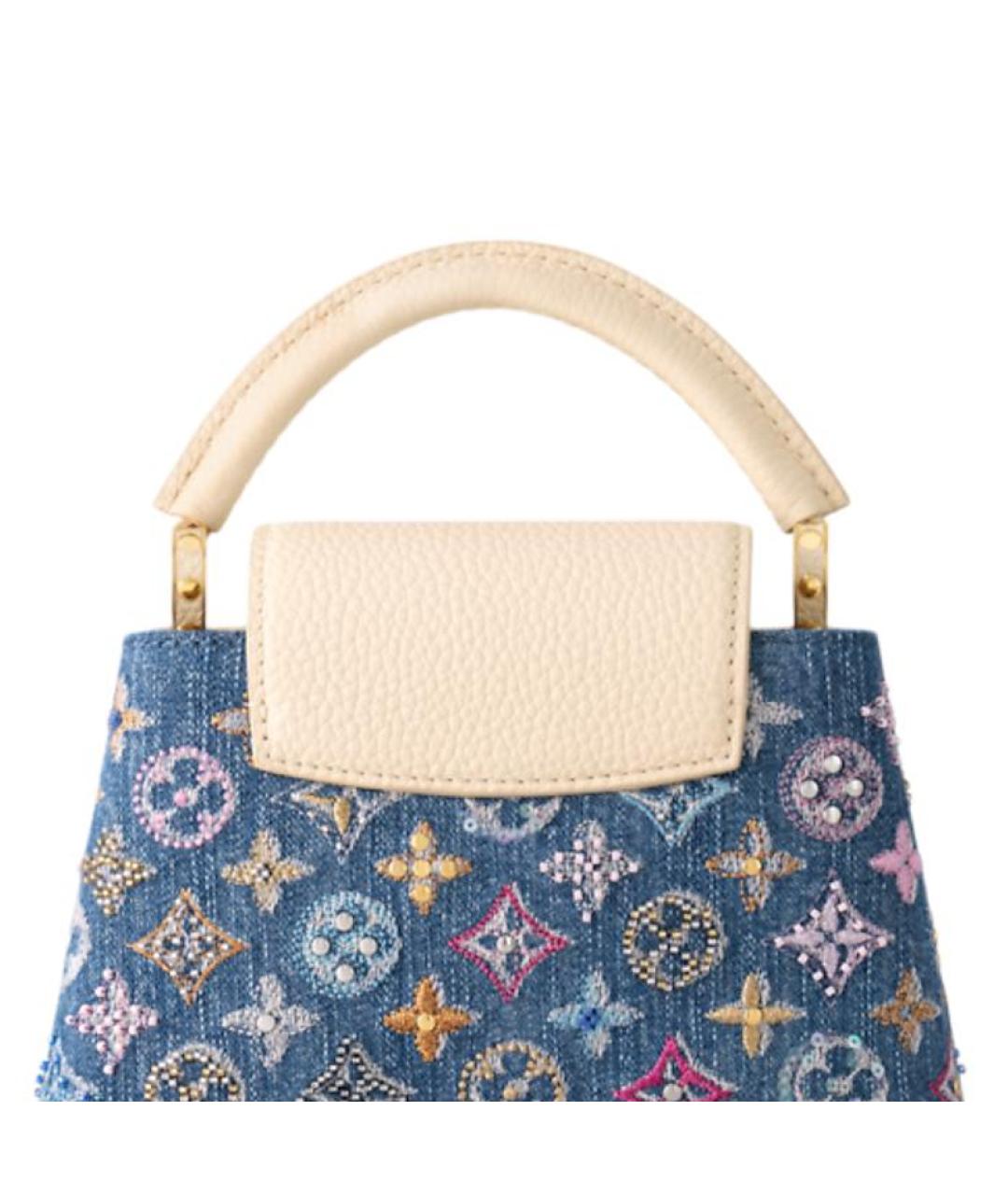 LOUIS VUITTON Синяя сумка с короткими ручками, фото 3