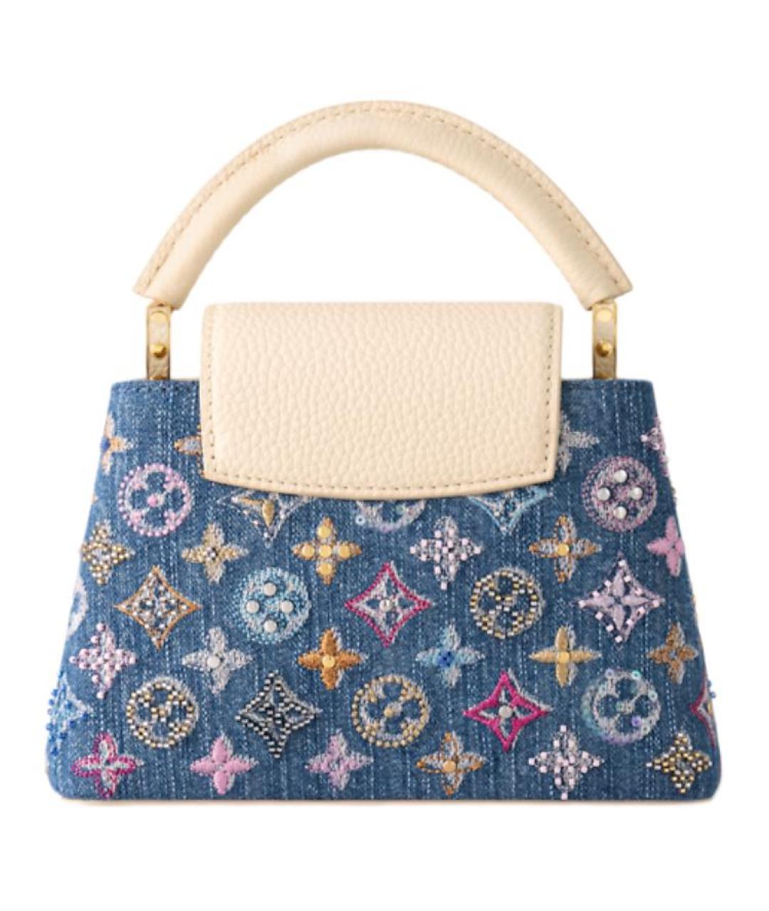 LOUIS VUITTON Синяя сумка с короткими ручками, фото 2