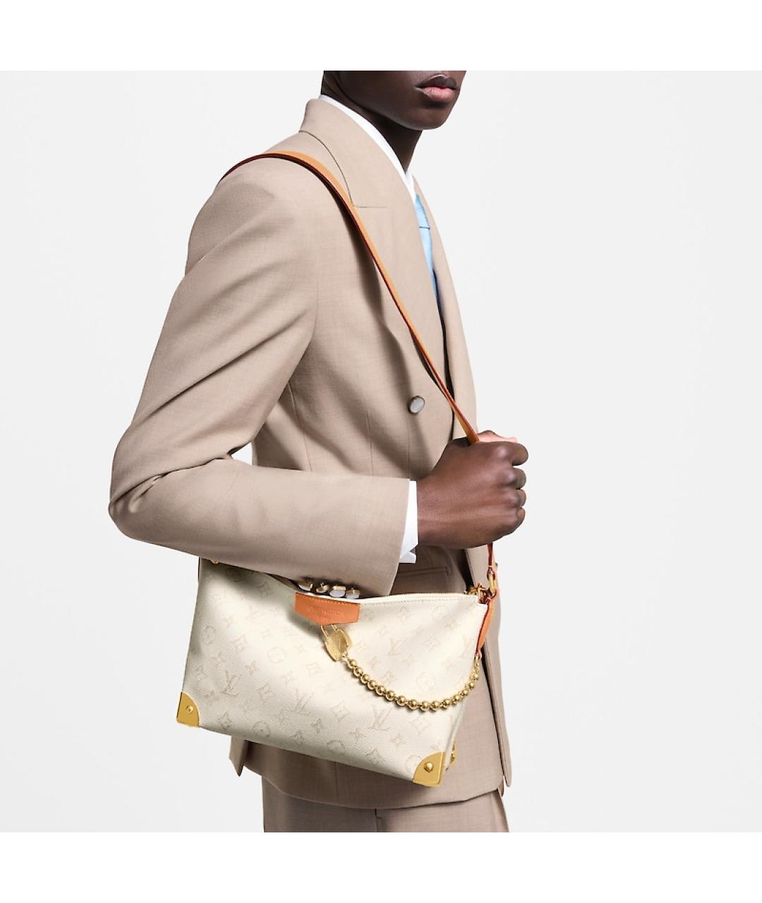 LOUIS VUITTON Белая сумка на плечо, фото 6