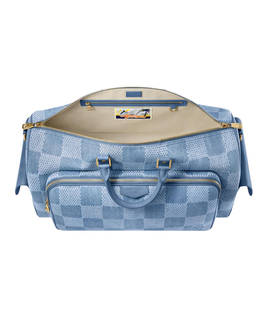 LOUIS VUITTON Синяя барсетка, фото 5