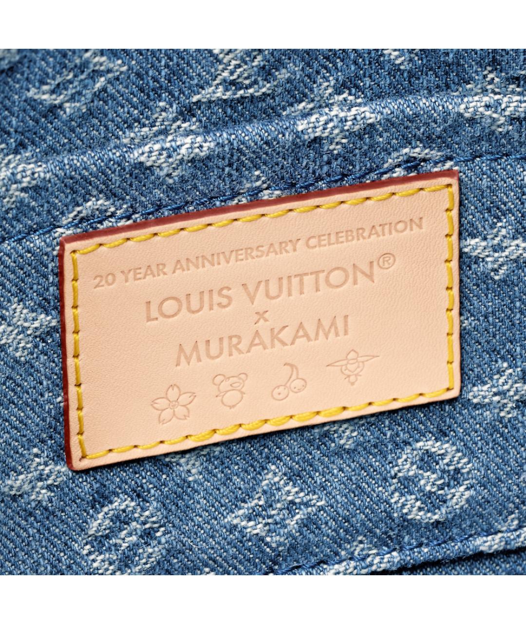 LOUIS VUITTON Синяя сумка с короткими ручками, фото 5