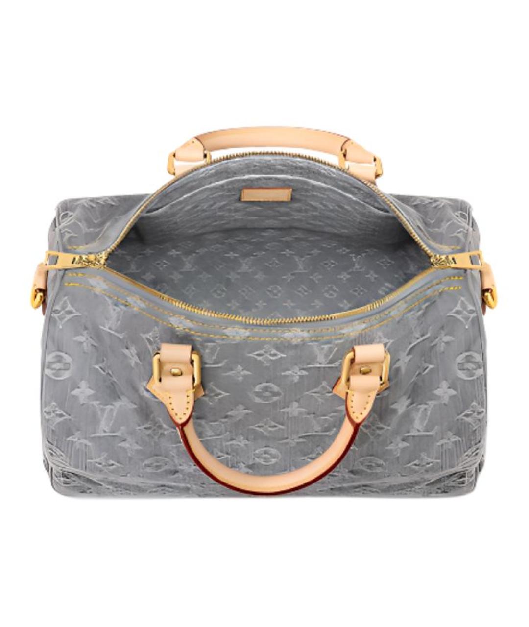 LOUIS VUITTON Серая сумка с короткими ручками, фото 4