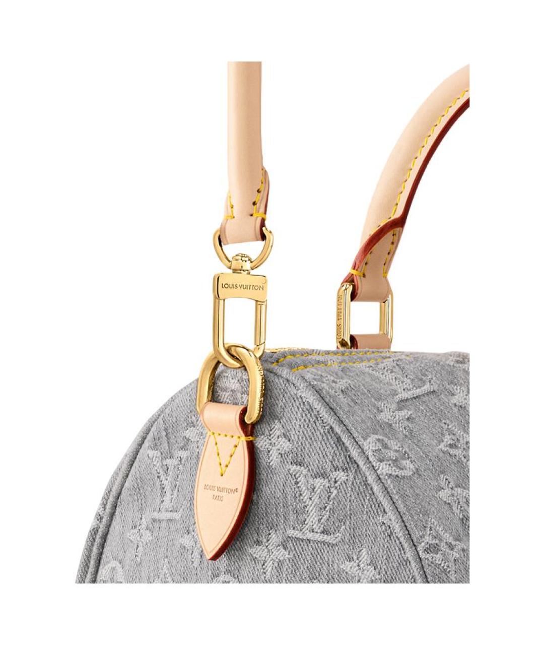LOUIS VUITTON Серая сумка с короткими ручками, фото 5