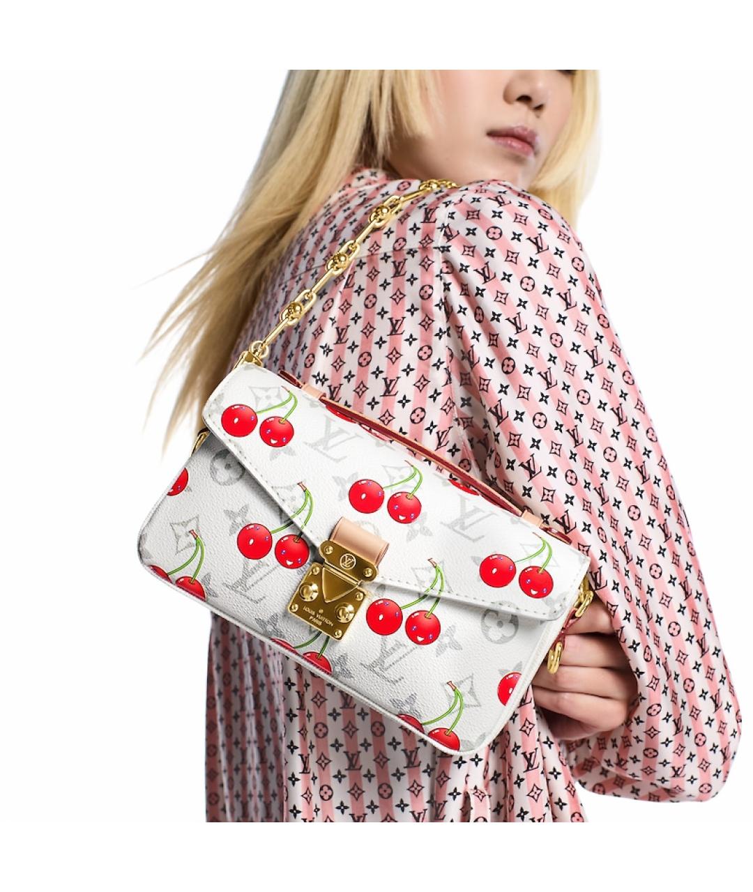 LOUIS VUITTON Белая сумка через плечо, фото 7