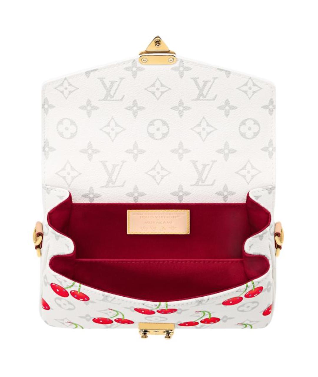 LOUIS VUITTON Белая сумка через плечо, фото 4