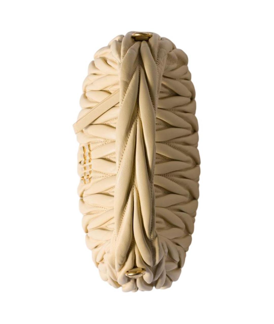 MIU MIU Бежевая сумка с короткими ручками, фото 4