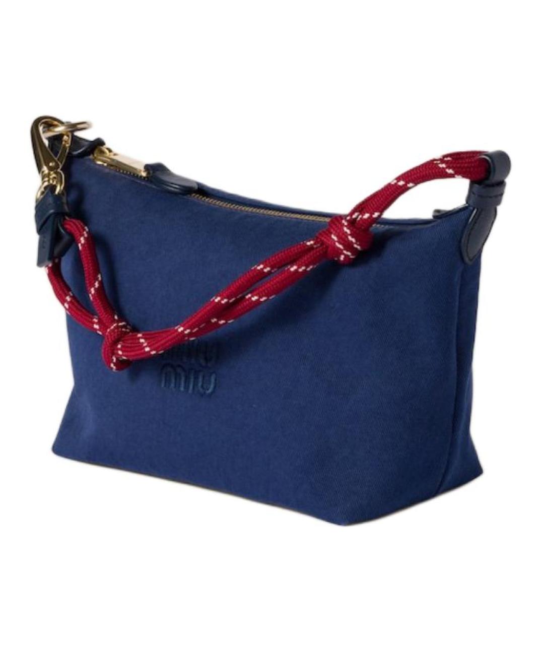 MIU MIU Темно-синяя сумка через плечо, фото 2