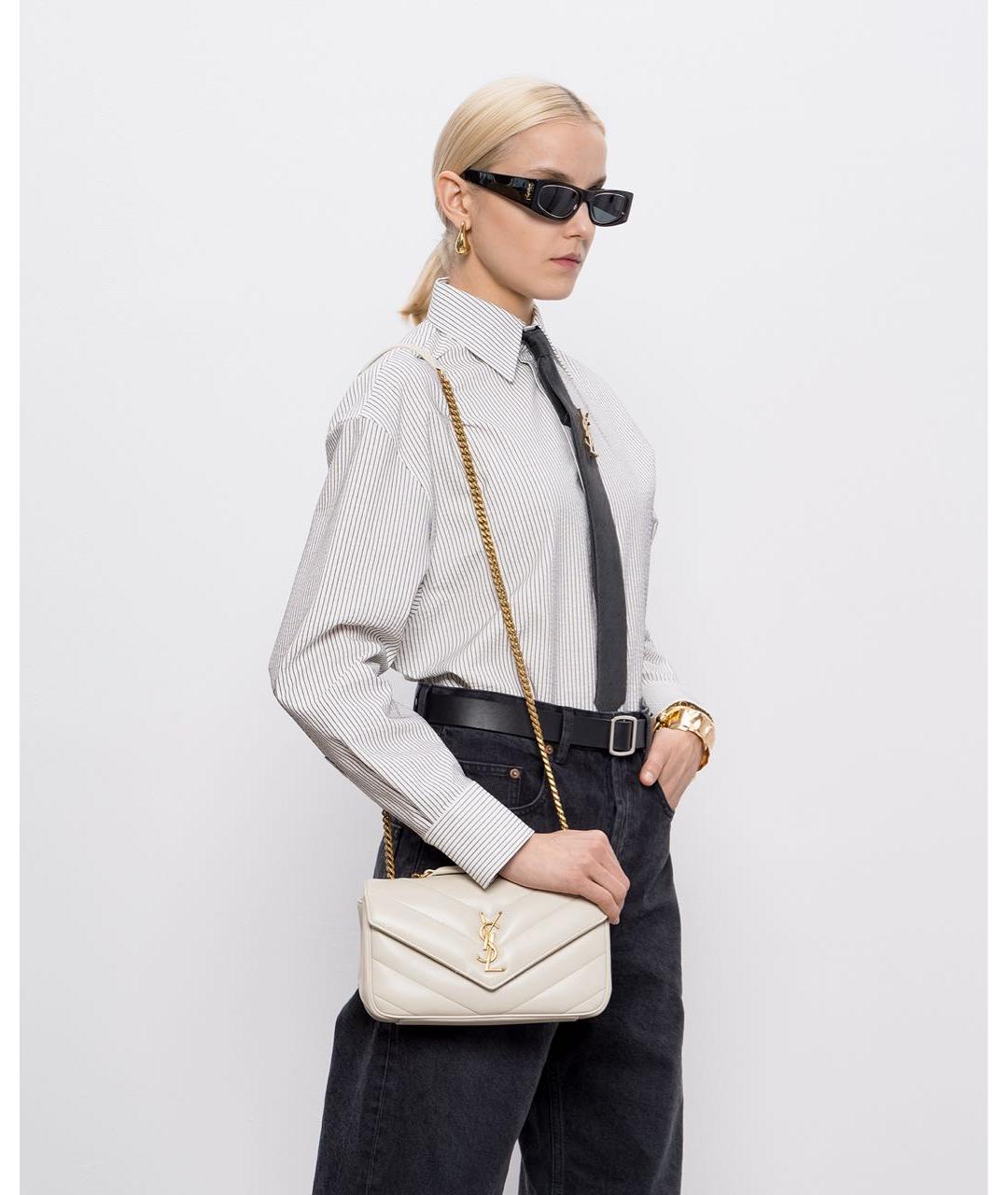 SAINT LAURENT Черные пластиковые солнцезащитные очки, фото 4