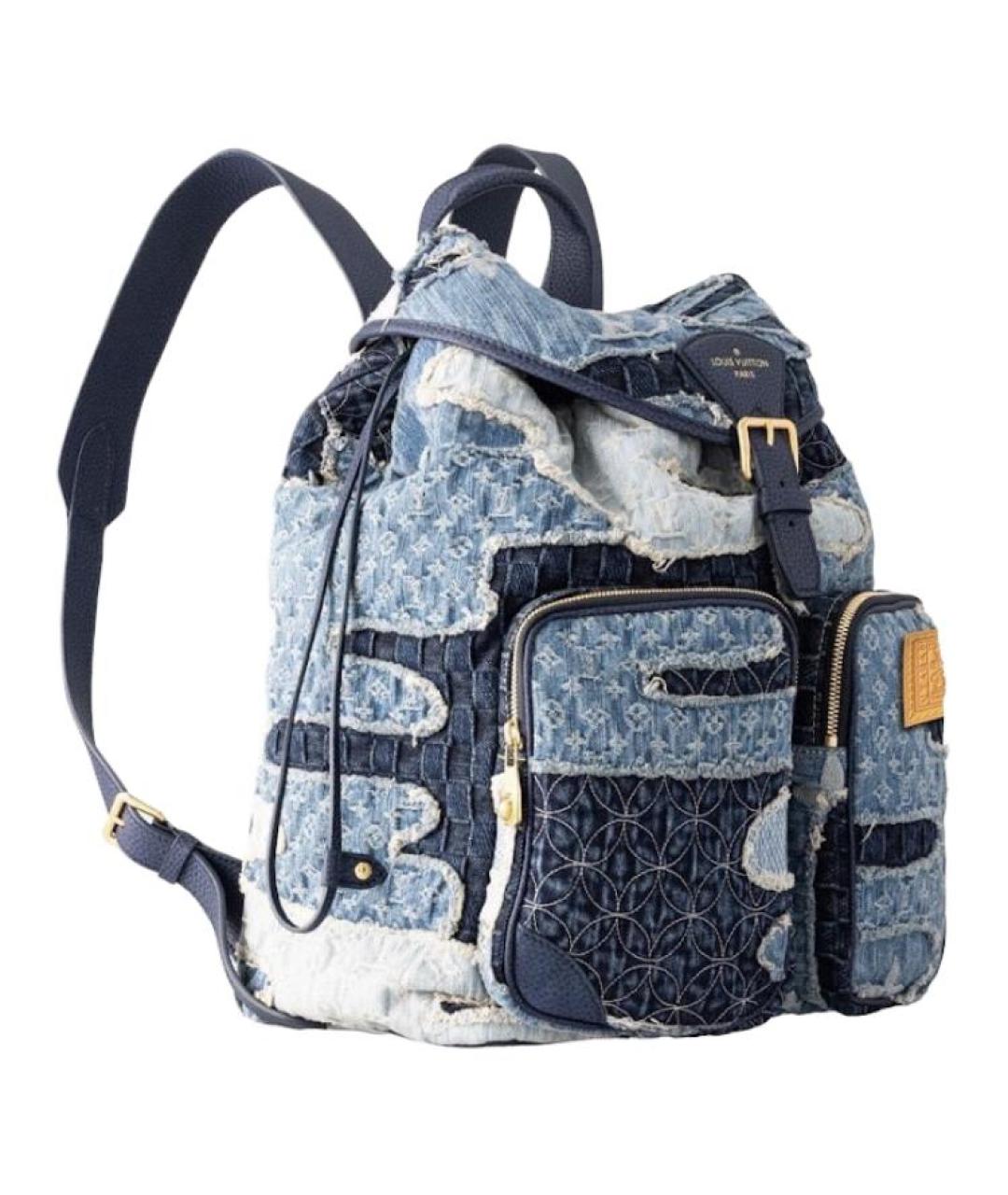 LOUIS VUITTON Синий рюкзак, фото 2