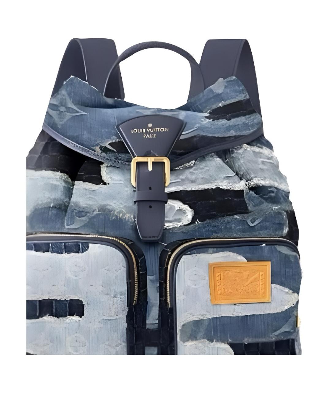 LOUIS VUITTON Синий рюкзак, фото 3