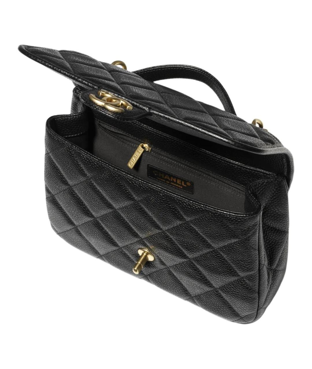 CHANEL Черный кожаный рюкзак, фото 3