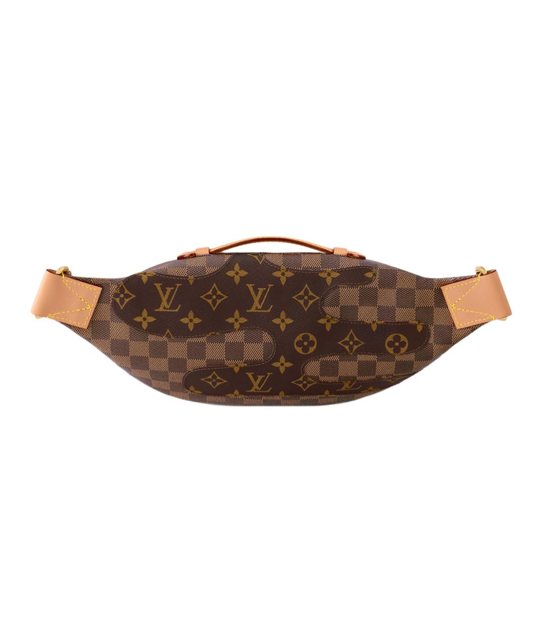 LOUIS VUITTON Коричневая поясная сумка, фото 3