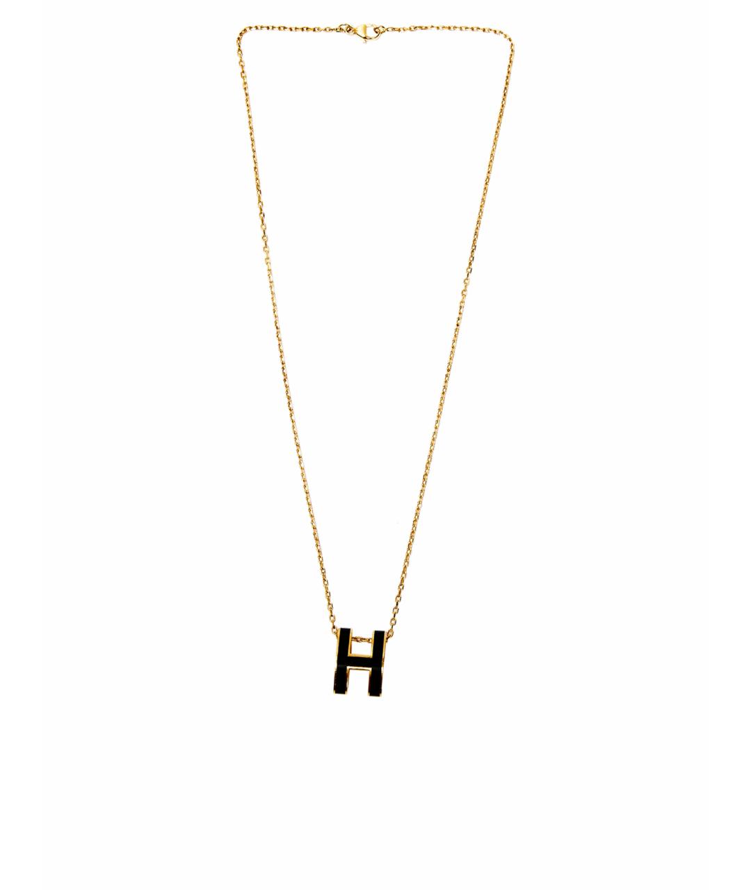 HERMES Черная металлическая подвеска, фото 1