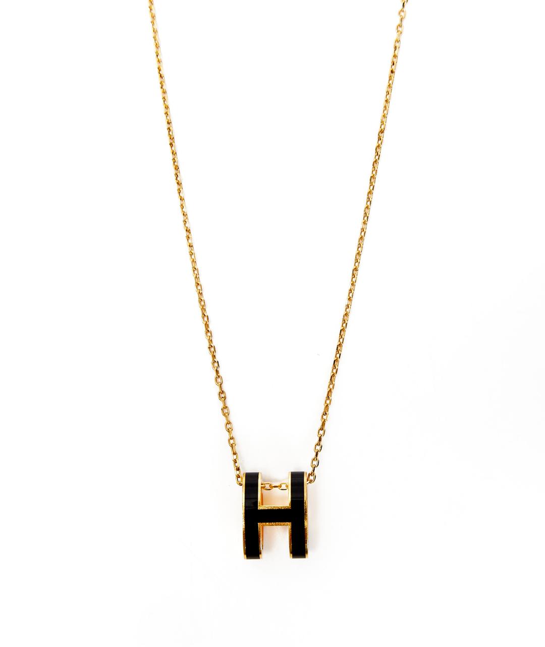 HERMES Черная металлическая подвеска, фото 2