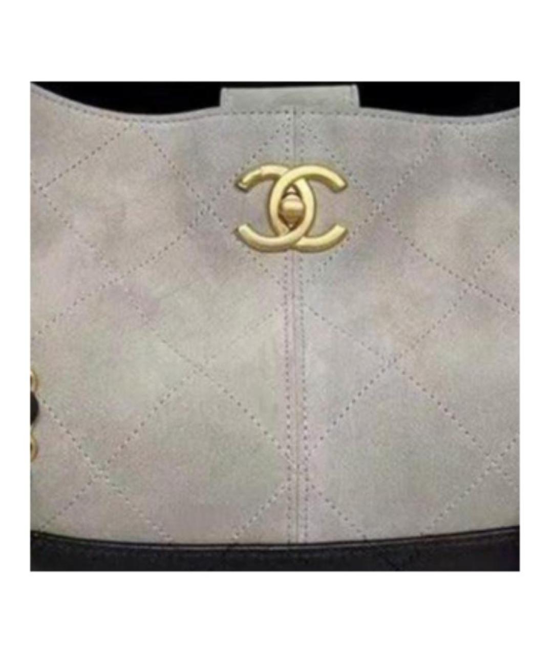 CHANEL Серая сумка через плечо, фото 2