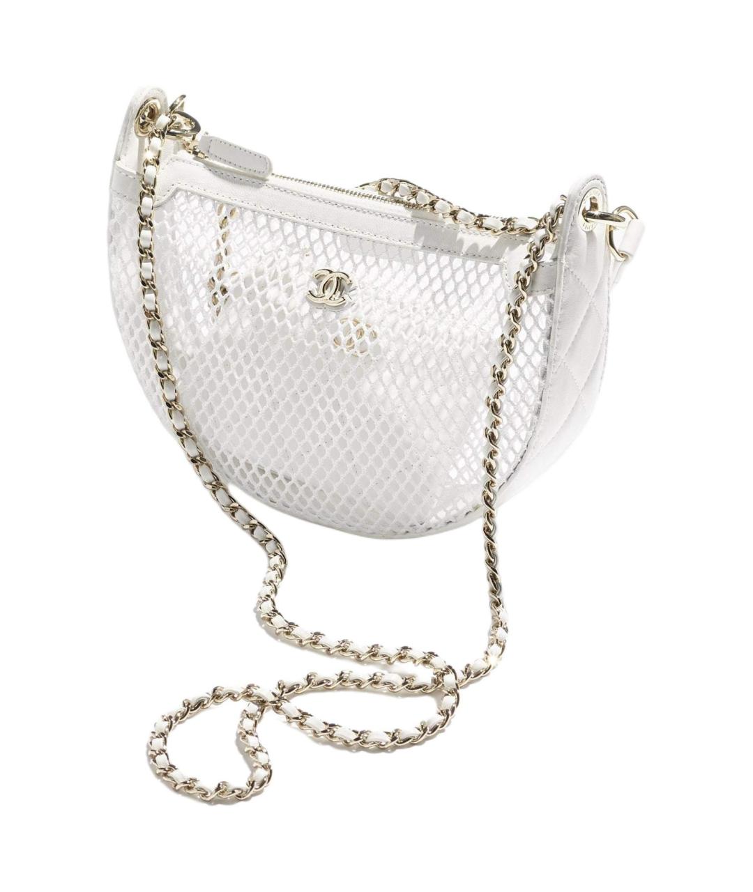 CHANEL Белая сумка через плечо, фото 2