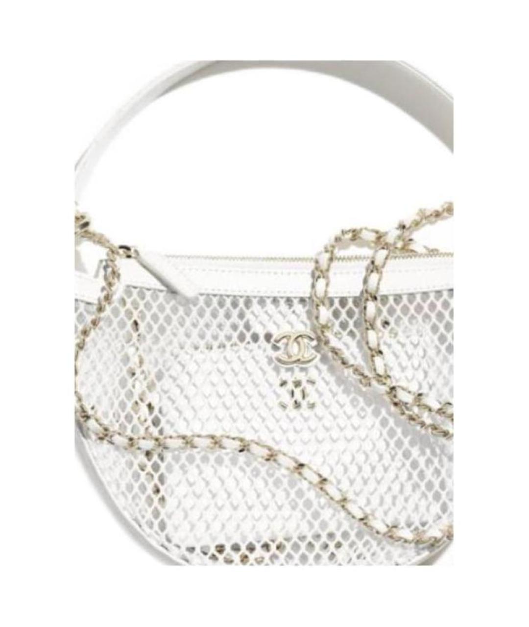 CHANEL Белая сумка через плечо, фото 5