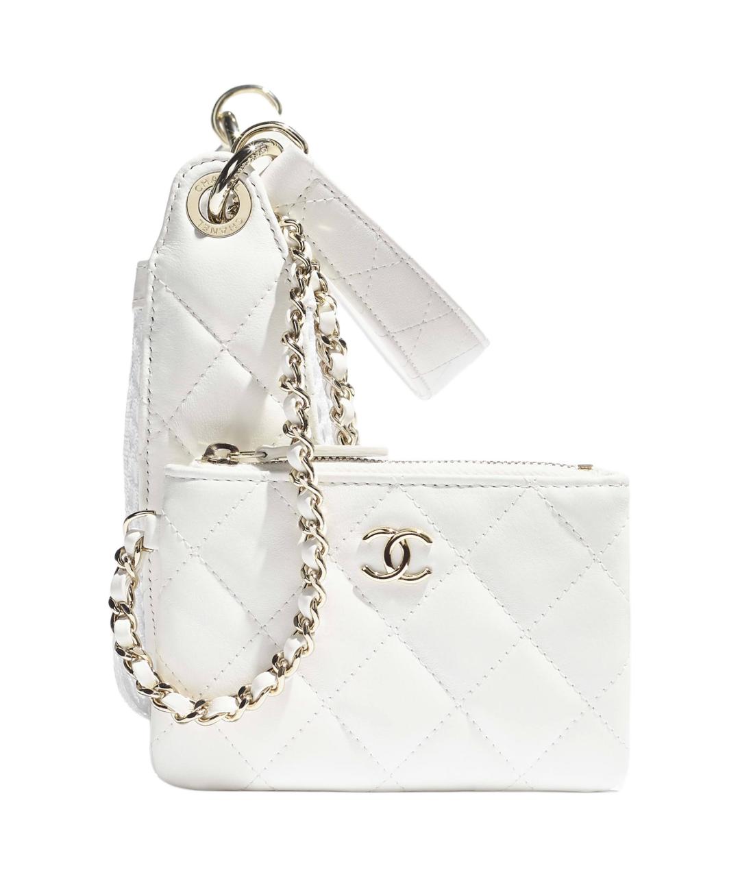 CHANEL Белая сумка через плечо, фото 3