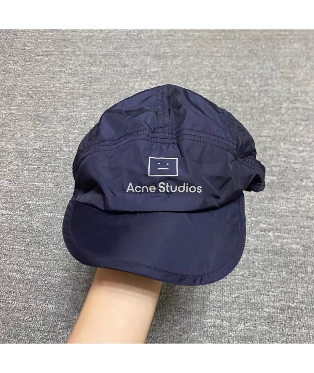 ACNE STUDIOS Темно-синяя кепка, фото 6