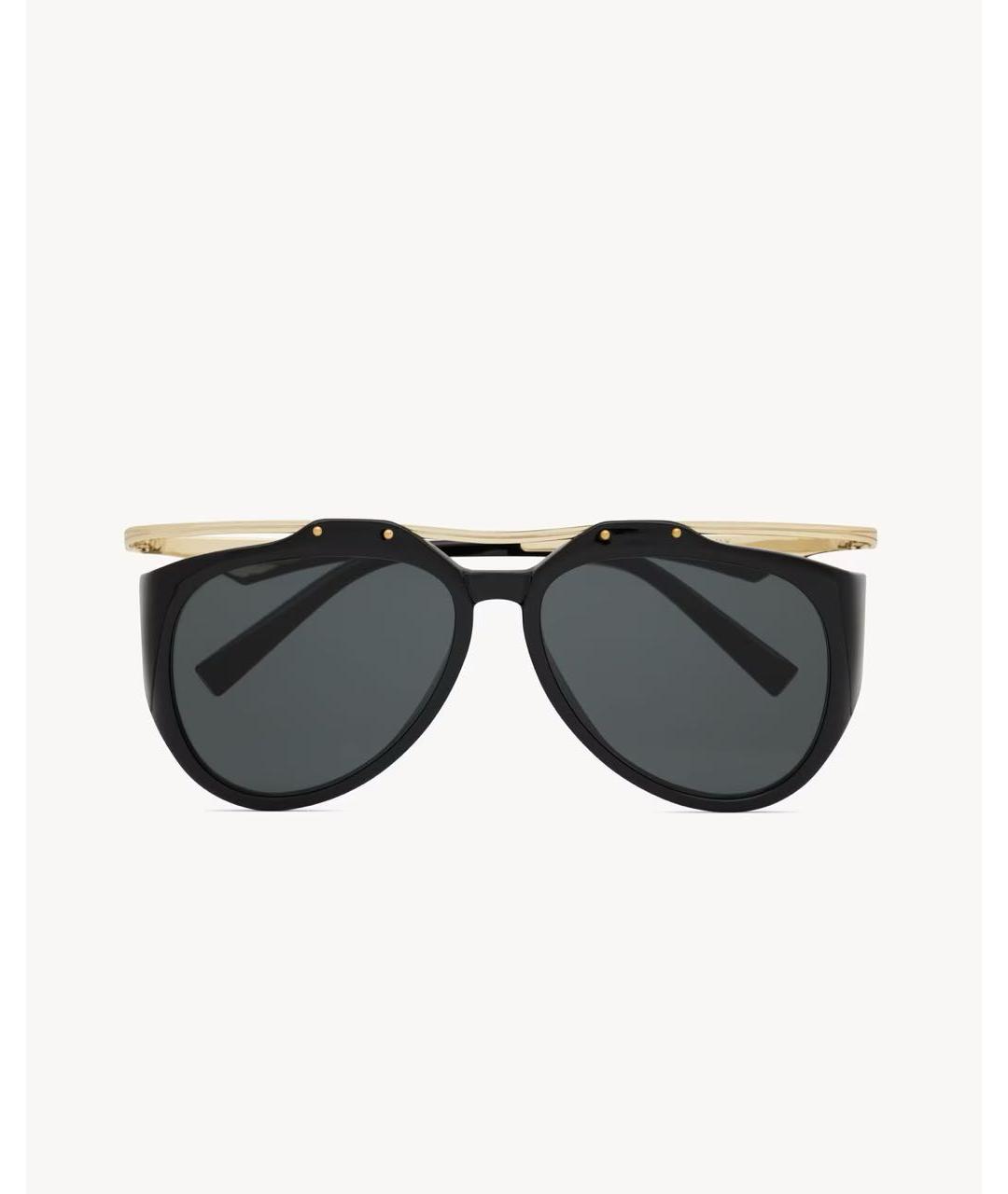 SAINT LAURENT Черные пластиковые солнцезащитные очки, фото 4