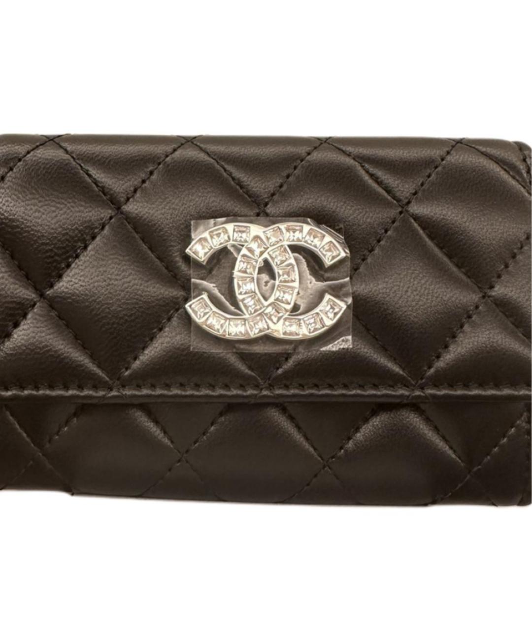 CHANEL Коричневый кожаный кардхолдер, фото 5