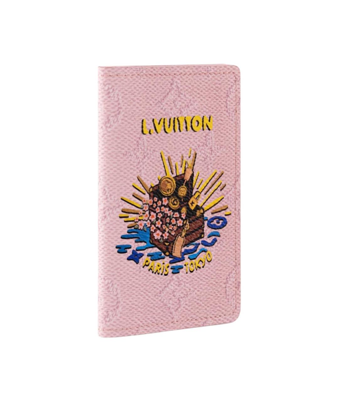 LOUIS VUITTON Розовый кошелек, фото 2