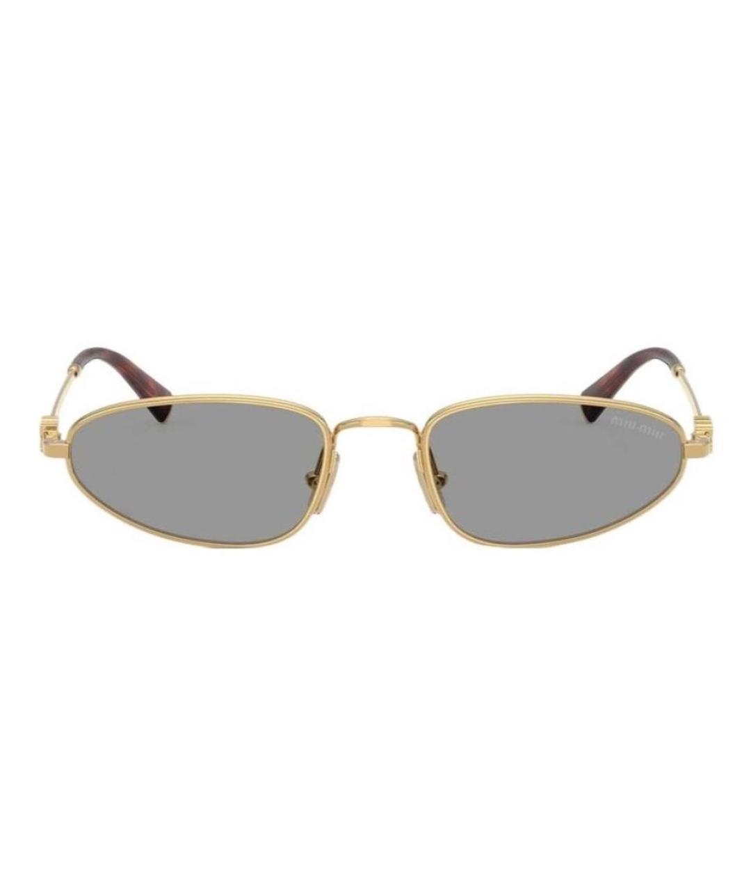 MIU MIU Металлические солнцезащитные очки, фото 2