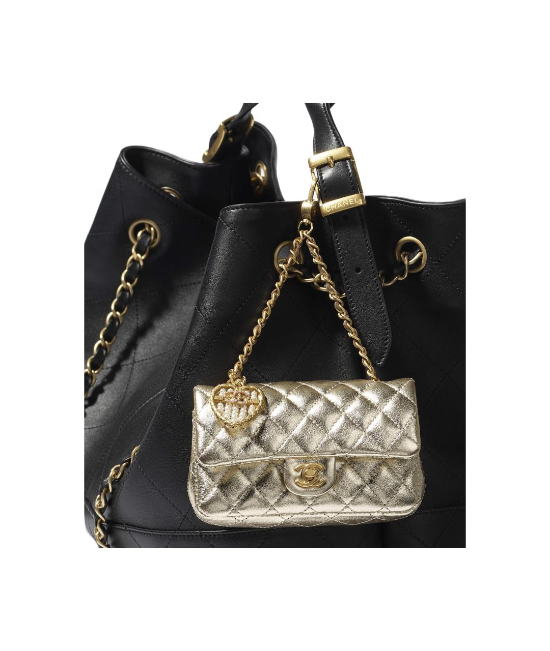 CHANEL Золотой кошелек, фото 4