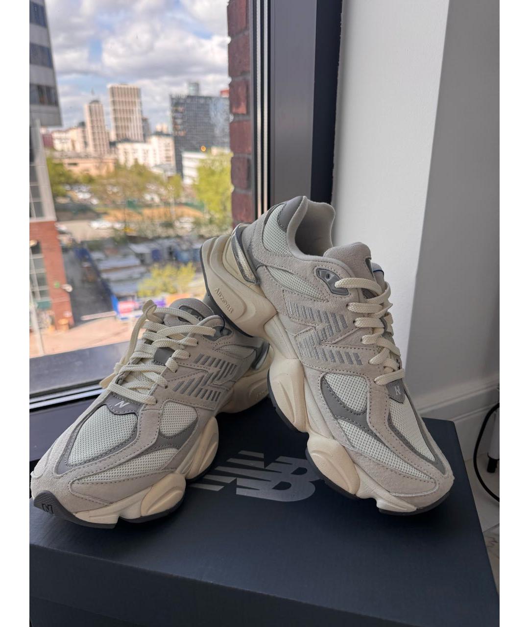 NEW BALANCE Бежевые текстильные низкие кроссовки / кеды, фото 5