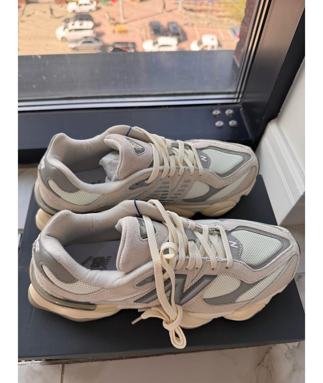 NEW BALANCE Бежевые текстильные низкие кроссовки / кеды, фото 2