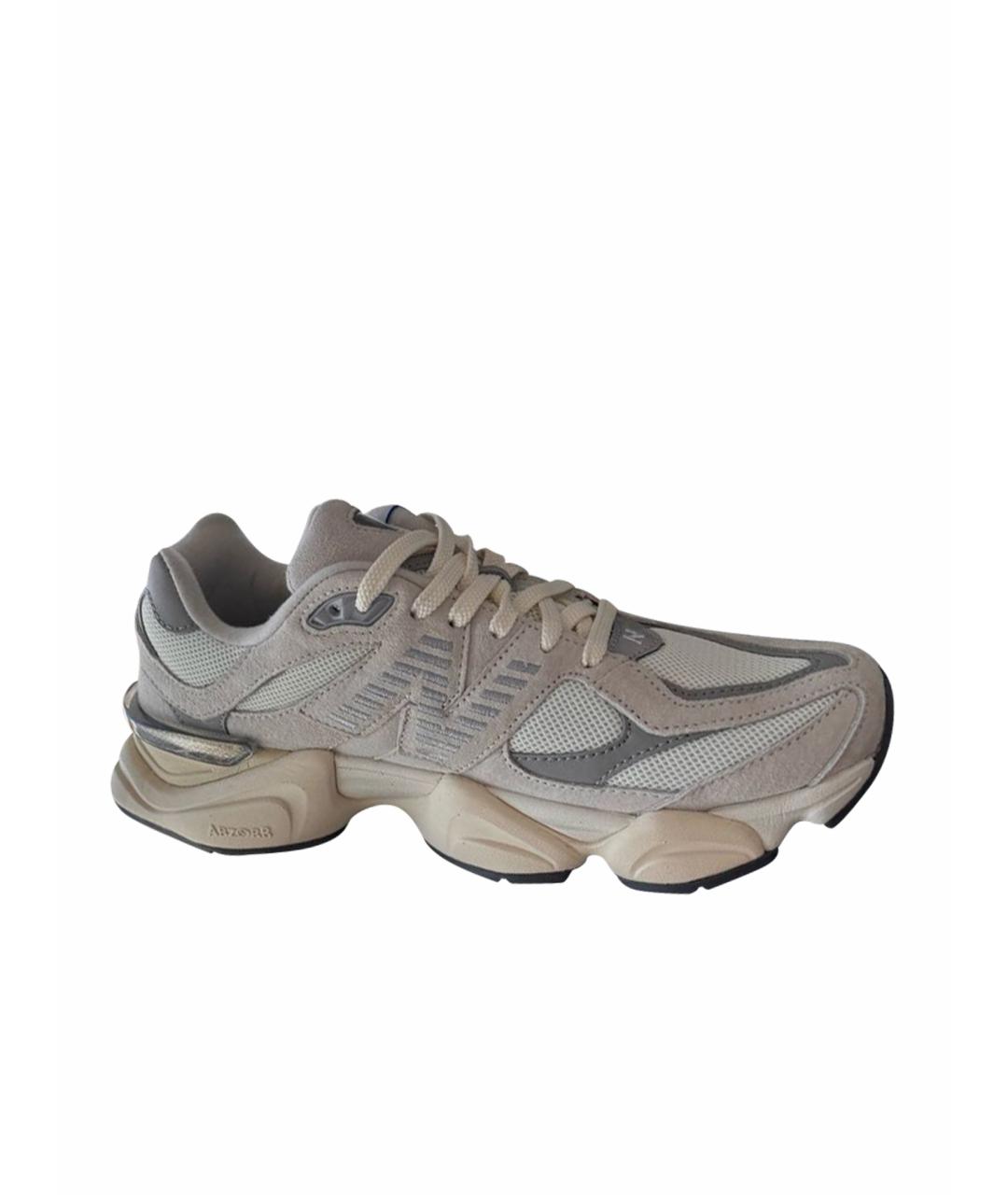 NEW BALANCE Бежевые текстильные низкие кроссовки / кеды, фото 1