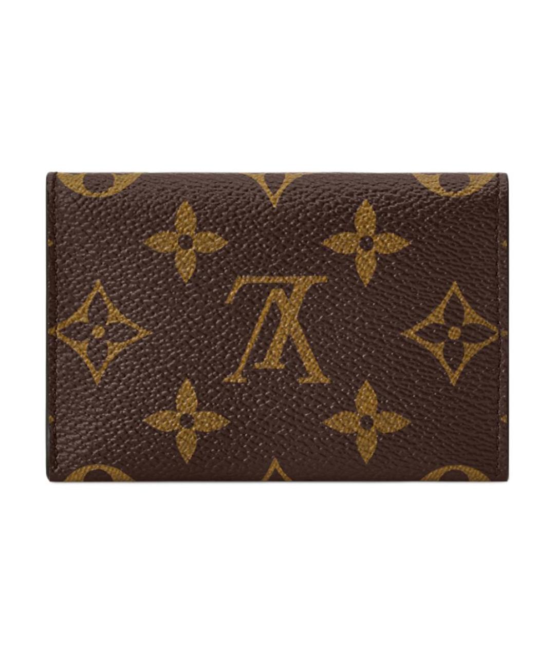 LOUIS VUITTON Коричневый кардхолдер, фото 3