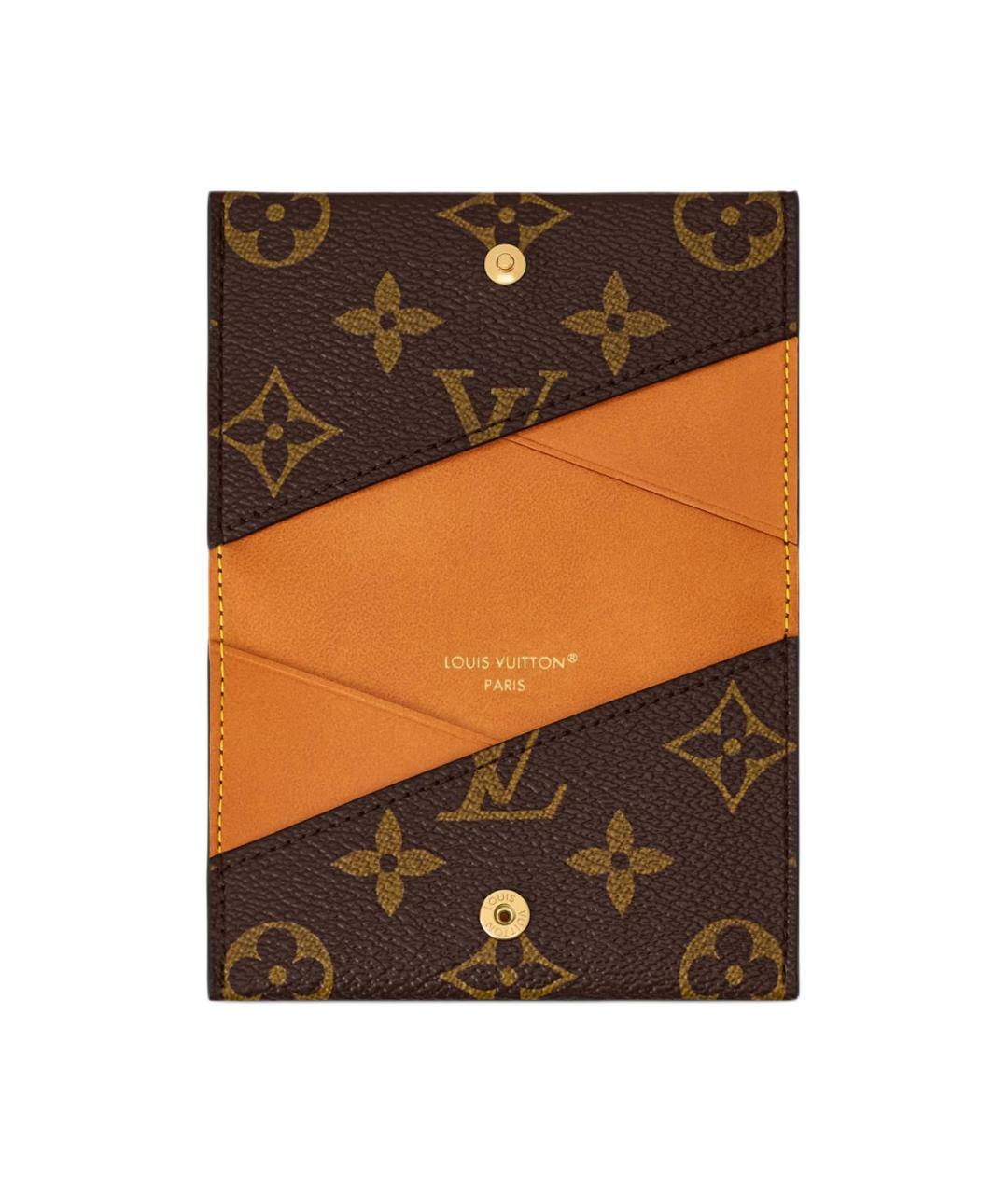 LOUIS VUITTON Коричневый кардхолдер, фото 4