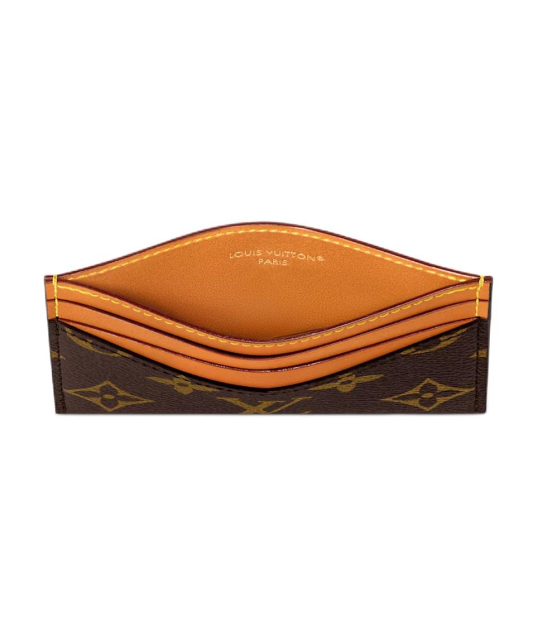 LOUIS VUITTON Коричневый кардхолдер, фото 4